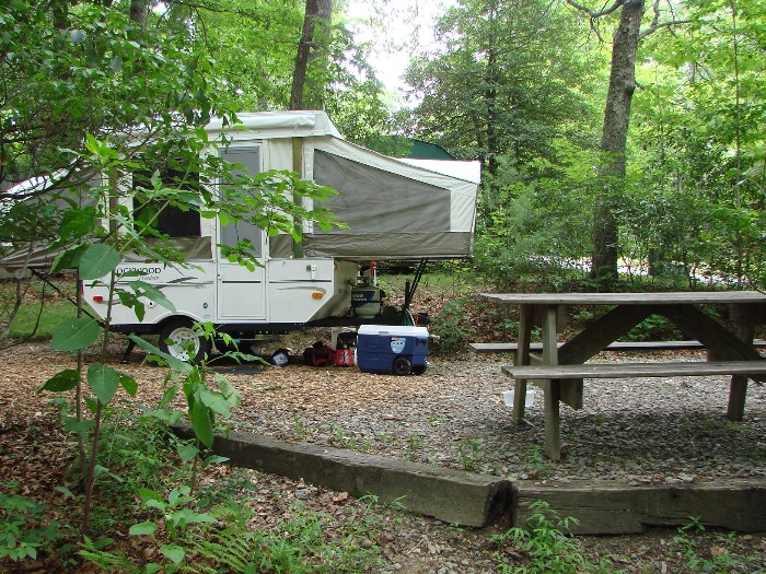 RV and Tent Sites, Secluded, Primitive Tent Camping Near Waterfalls